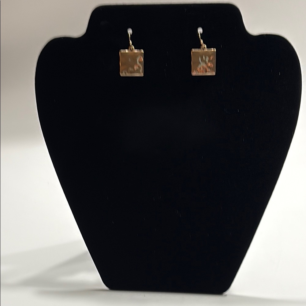 Cato Gold Square Drop Earrings